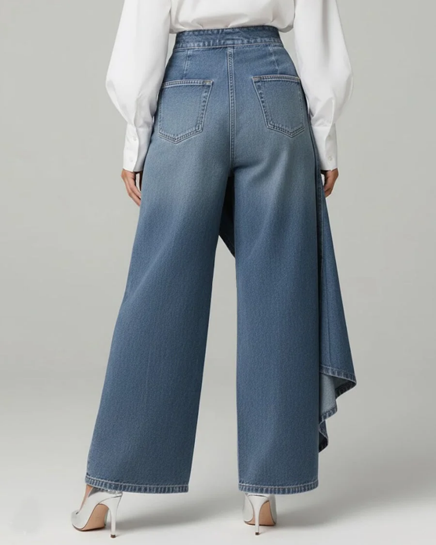 Alicia™ | Denim pants with knot