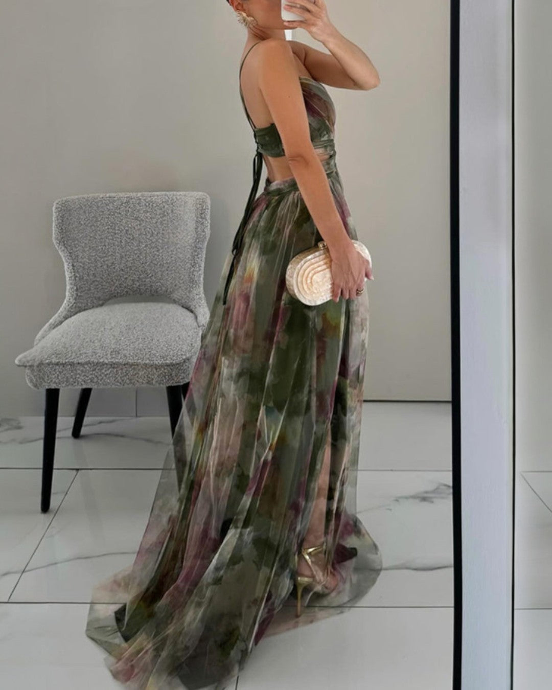 BELLA - ENCHANTING FLORAL PRINT MAXI DRESS