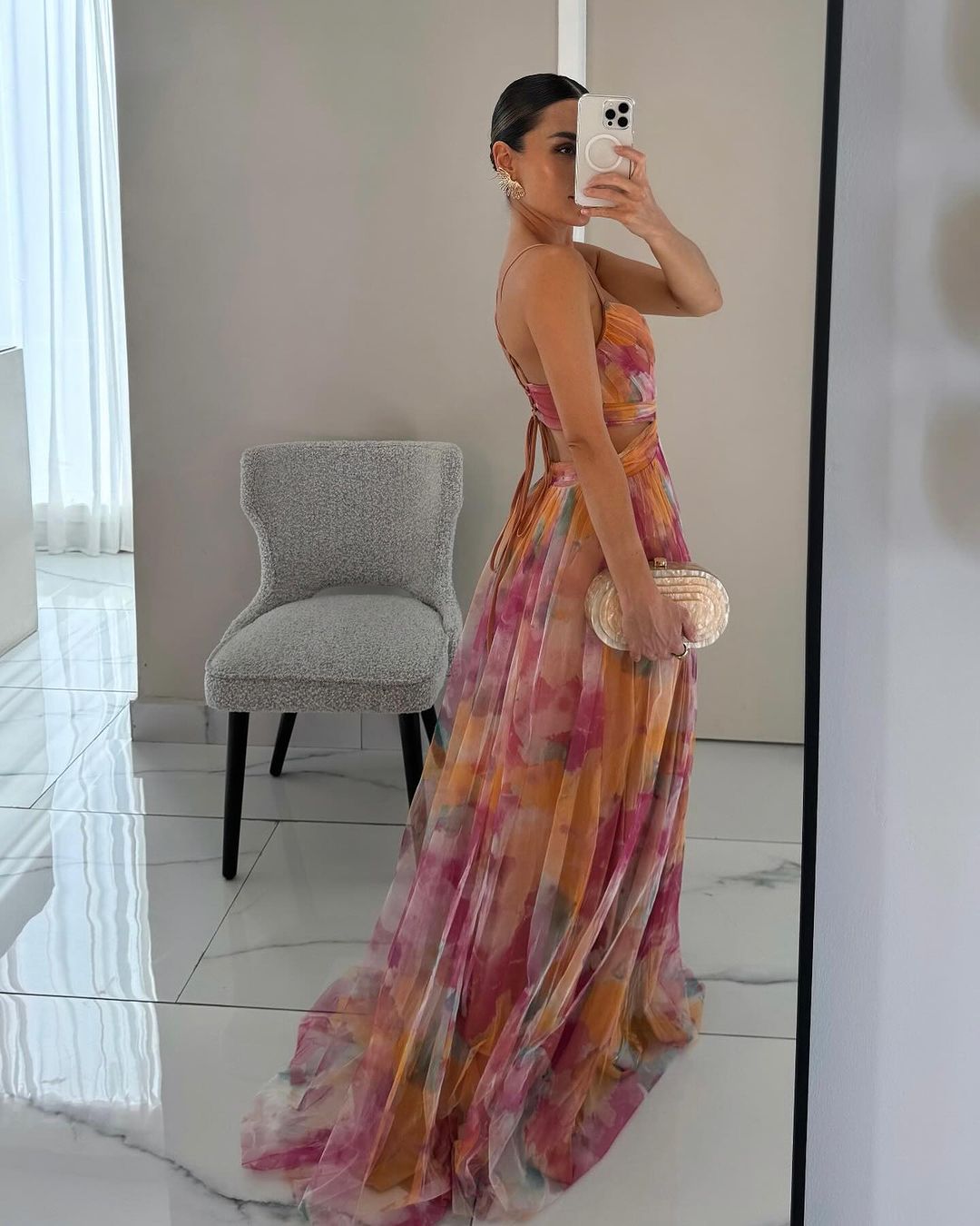 BELLA - ENCHANTING FLORAL PRINT MAXI DRESS