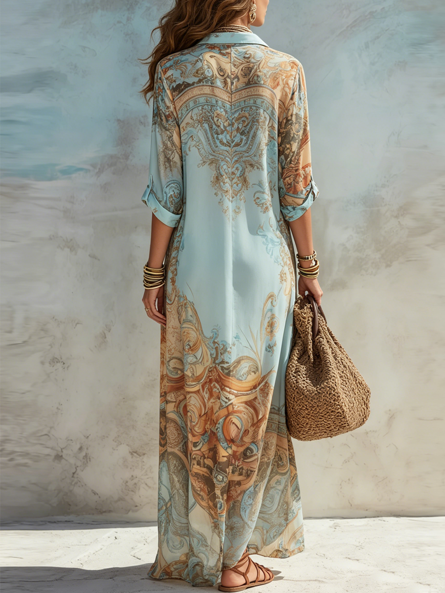 LORNA - SHIRT DRESS MEDITERRANEO