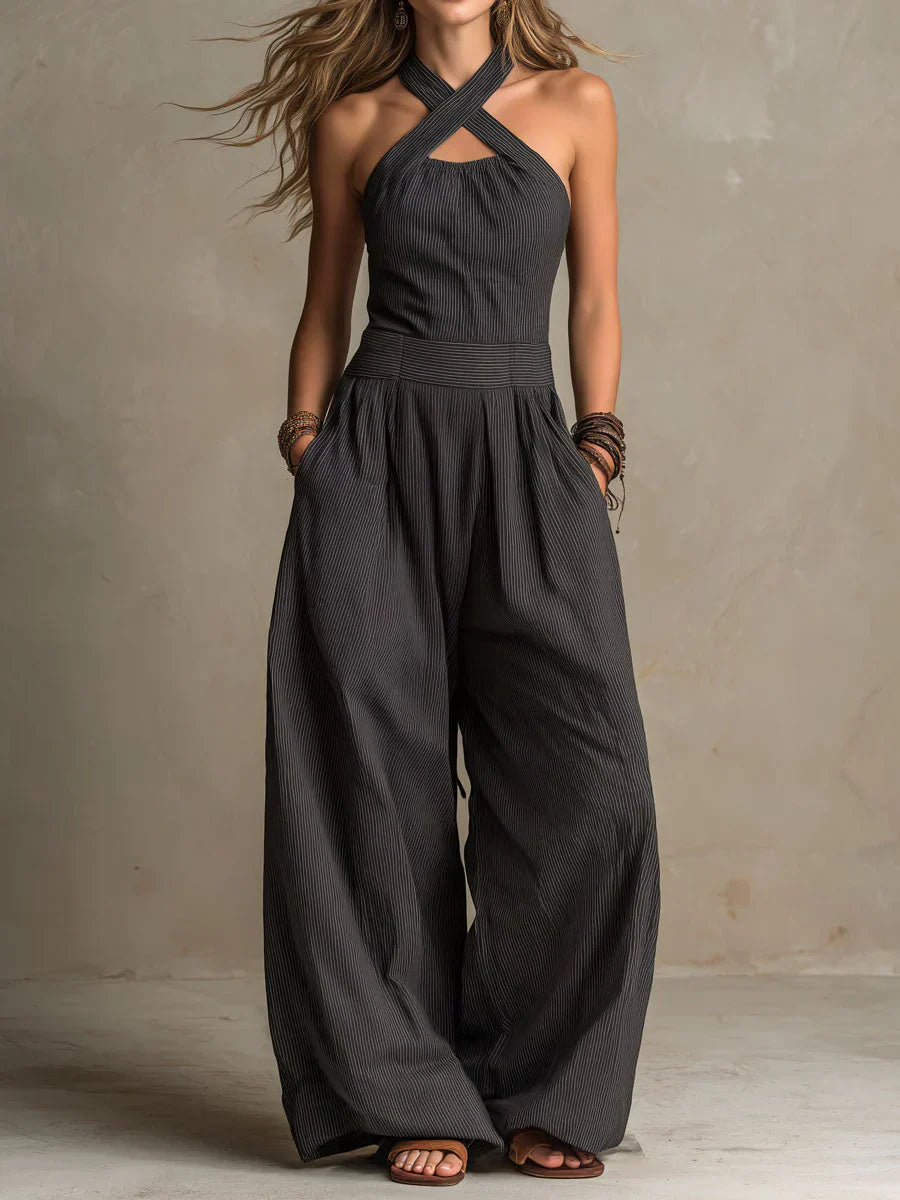 BIANCA - ELEGANT JUMPSUIT IN LINEN AND COTTON